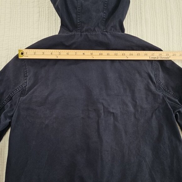 DB Supply Coat Adult Men's Size Small Navy Blue Chore Coat Hoodie EUC Long - Picture 12 of 15